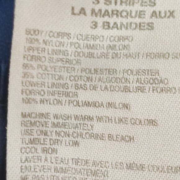 Adidas nylon sweatpants with insert lining blue men's size L Y2K - Picture 6 of 14